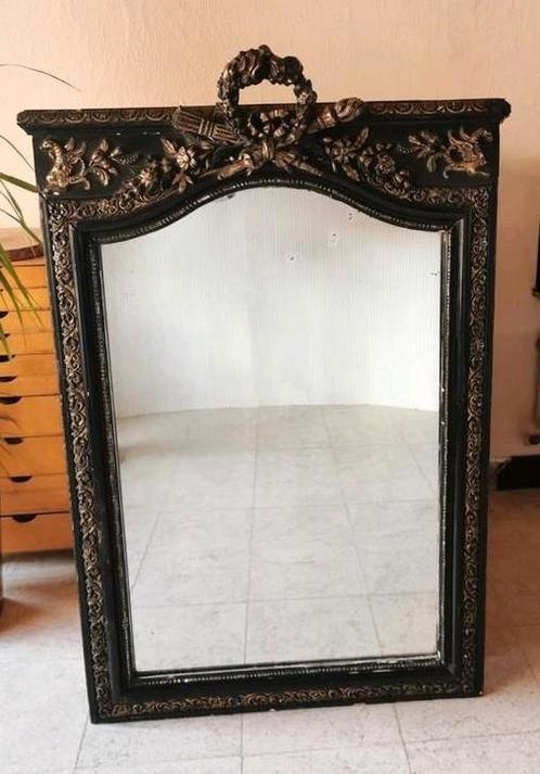 Antieke spiegel Black Mirror, Antiek en Kunst, Antiek | Spiegels, Ophalen