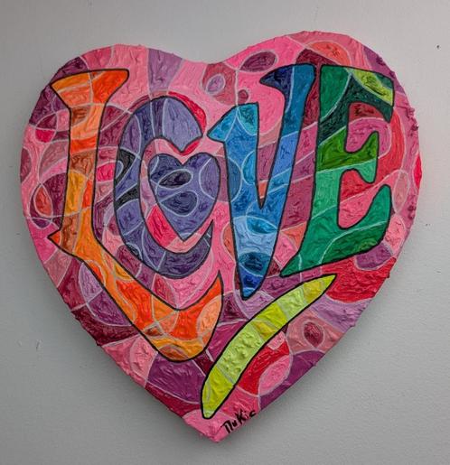 "LOVE” (N 1), Antiek en Kunst, Kunst | Schilderijen | Abstract, Ophalen of Verzenden