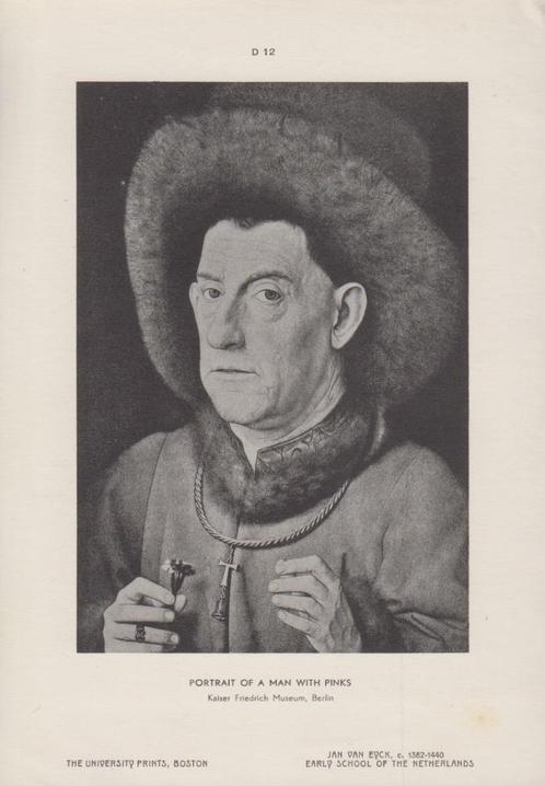 ANONYME - Portrait d'homme à l'œillet, Collections, Photos & Gravures, Neuf, Gravure, Costume traditionnel, Avant 1940, Envoi