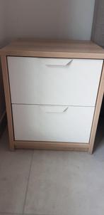 nachtkastjes ikea wit/eik (4 stuks beschikbaar), Ophalen, Overige materialen, Minder dan 45 cm, 55 tot 70 cm