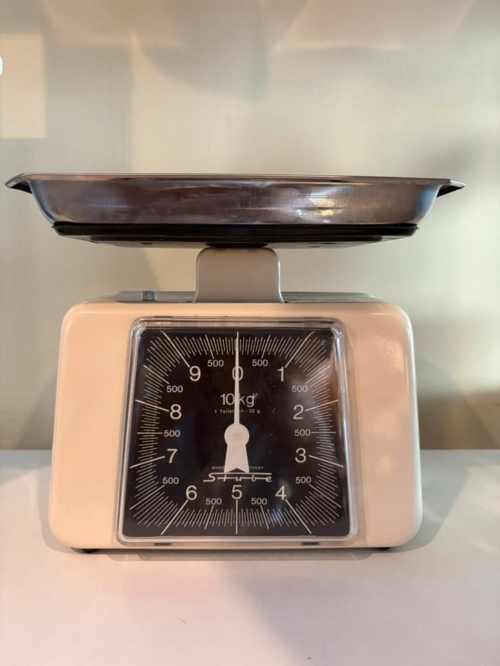 Vintage STUBE keukenweegschaal, Elektronische apparatuur, Weegschalen, Zo goed als nieuw, Keukenweegschaal, Ophalen of Verzenden