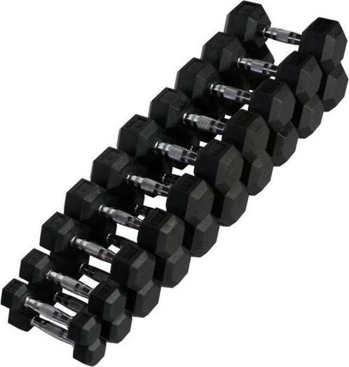 PH Fitness Hexa Dumbbell Voordeelset 2,5KG t/m 30KG, Sport en Fitness, Fitnessmaterialen, Nieuw, Dumbbell, Armen, Benen, Borst