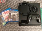 Playstation 4 (500GB) met controller en 3 games, Ophalen, Met 1 controller, Original, 500 GB