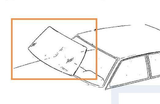 Volvo Voorruit 262 C Bertone coupe helder zonder groene band, Auto-onderdelen, Overige Auto-onderdelen, Nieuw, Ophalen of Verzenden