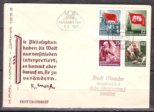 Postzegels DDR : Diverse FDC's en brieven 1, Timbres & Monnaies, Timbres | Europe | Allemagne, Affranchi, RDA, Enlèvement ou Envoi