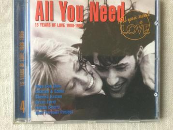 All you need - 15 years of love 1980 1995  beschikbaar voor biedingen