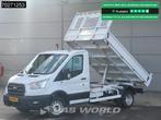 Ford Transit 170pk Kipper Dubbellucht 3.5tTrekhaak Airco Cru, Auto's, Bestelwagens en Lichte vracht, Euro 6, 4 cilinders, Start-stop-systeem