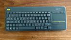 Logitech K400 Plus, écran tactile sans fil, noir, azerty, Enlèvement ou Envoi, Logitech, Azerty, Comme neuf