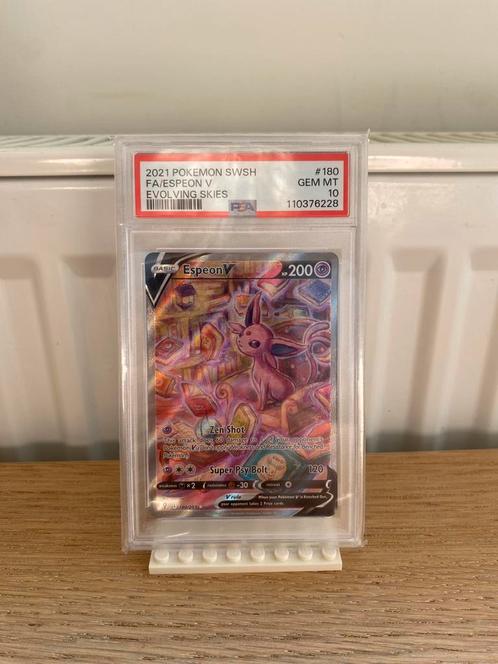 Espeon V Full Art PSA10 - Pokemon kaart, Hobby en Vrije tijd, Verzamelkaartspellen | Pokémon, Nieuw, Losse kaart, Foil, Ophalen of Verzenden
