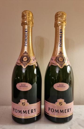 Champagne Pommery Apanage Rosé -2 FL. beschikbaar voor biedingen