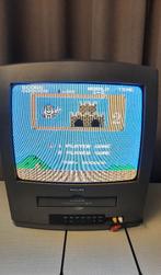 Portable Vintage Philips Color Tv, Audio, Tv en Foto, Ophalen, Gebruikt, Minder dan 40 cm, Philips