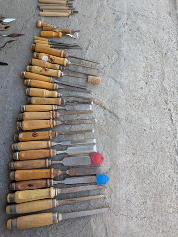 Beitels alle soorten, Doe-het-zelf en Bouw, Gereedschap | Handgereedschap, Ophalen, Gebruikt