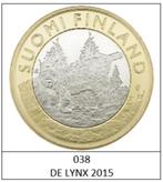 5 euros Finlande 2015 LE LYNX, 5 euros, Finlande, Enlèvement ou Envoi