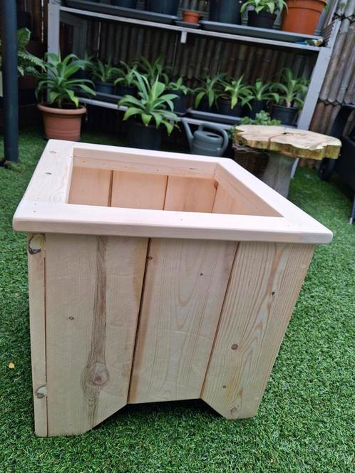 Nieuwe stevige houten plantenbak,agave´s ook te koop, Tuin en Terras, Bloembakken en Plantenbakken, Nieuw, Binnen, Ophalen