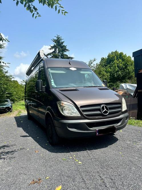 Mercedes sprinter camper, Auto's, Mercedes-Benz, Particulier, Sprinter Combi, Diesel, 4 deurs, Handgeschakeld, Zwart, Leder, Achterwielaandrijving