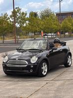 Mini one cabrio 128.000km airco cruisecontrol +keuring, Cabriolet, 1600 cc, Zwart, Leder