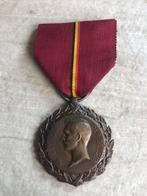 WW1 NEDERLANDSE TEKST koning albert medaille, Verzamelen, Ophalen of Verzenden, Rijkswacht, Lintje, Medaille of Wings