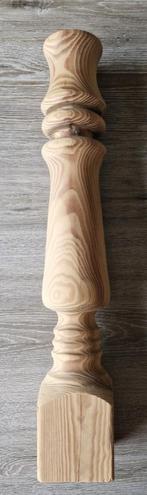 massieve houten kandelaar 67 cm, Ophalen, 50 tot 75 cm, Nieuw, Kandelaar