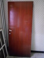1 Porte intérieure en sapelli vernis, Bricolage & Construction, 150 à 225 cm, Bois, Enlèvement, Utilisé