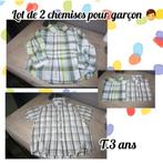 Chemises pour garçon -lot de 2-T.3 ans, Ophalen of Verzenden, Gebruikt, Jongen