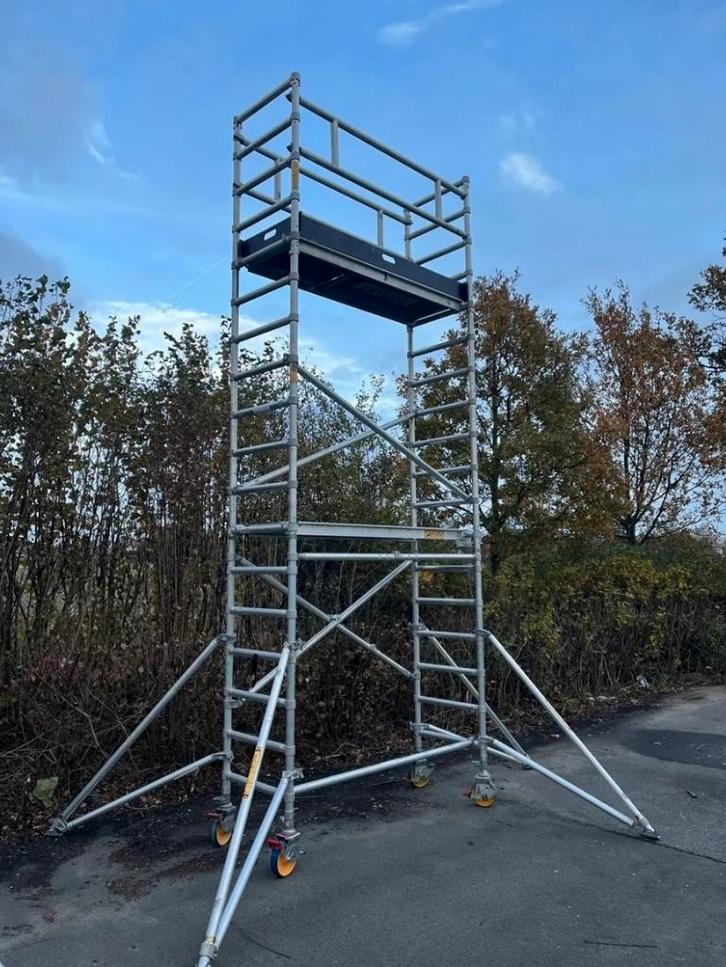 Instant Span rolsteiger (75-190 - H6,00m)&(135-245 - H6,00m), Doe-het-zelf en Bouw, Steigers, Zo goed als nieuw, Rolsteiger of Kamersteiger