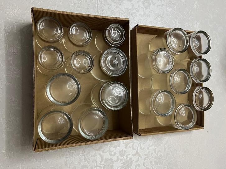 Glaasjes voor borrelhapjes, Huis en Inrichting, Keuken | Servies, Zo goed als nieuw, Glas of Glazen, Effen, Glas, Ophalen