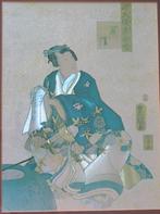 Heliogravure Japans tafereel, Antiek en Kunst, Ophalen of Verzenden