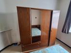 Slaapkamerset: 3-deurs Spiegelkast + Bed met Ombouw +Commode, Huis en Inrichting, Slaapkamer | Complete slaapkamers, Ophalen