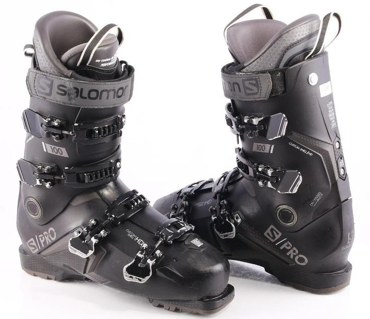 44,5 45 EU skischoenen SALOMON S/PRO 100, custom shell HD, Sport en Fitness, Skiën en Langlaufen, Gebruikt, Schoenen, Ski, Salomon