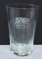 Drinkglas De Gaulle gezuurd en geslepen, Verzamelen, Ophalen of Verzenden, Gebruikt, Overige typen