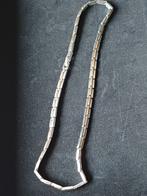 Magnifique collier en acier, argent et or., Enlèvement, Or, Or