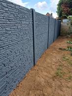 clôture en béton et bois et rigide, Tuin en Terras, Tuinhekken en Hekwerk, Hout