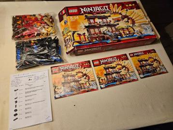 LEGO Ninjago 2507 Fire Temple TOP met DOOS beschikbaar voor biedingen