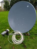 Satelliet ovale 1mx0,95m motor standaart LNBF Compass, Ophalen, Gebruikt, Antenne