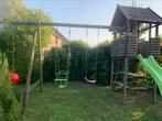 Set van hut, schommels, glijbaan, boei., Kinderen en Baby's, Speelgoed | Buiten | Speeltoestellen, Ophalen, Gebruikt, Overige typen