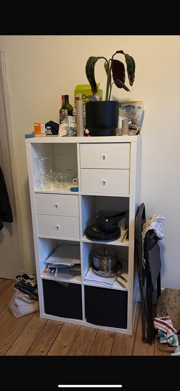 Armoire Kallax avec tiroirs et paniers personnalisés, Enlèvement, Comme neuf