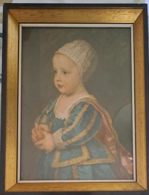 Vintage print van "The Stuart Baby, Antiek en Kunst, Kunst | Tekeningen en Fotografie, Ophalen