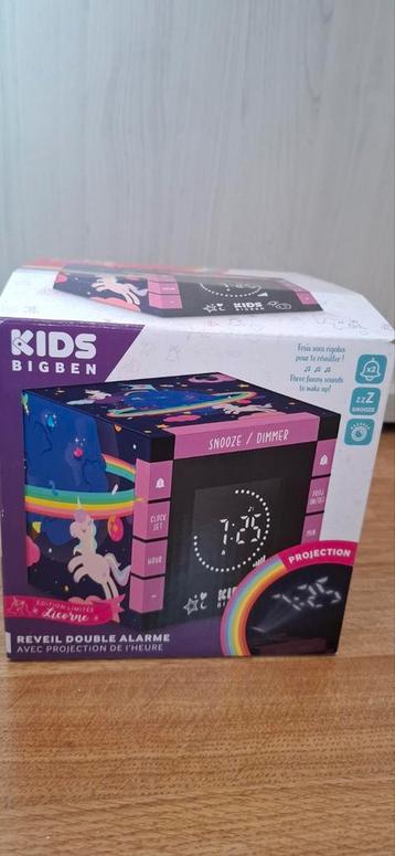 Bigben wekker unicorn zwart/roze. beschikbaar voor biedingen