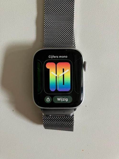 Apple Watch Series 4 GPS44mm Silver Al White, Telecommunicatie, Mobiele telefoons | Apple iPhone, Gebruikt, Ophalen of Verzenden