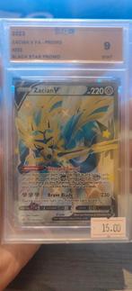 Zacian V FA - BLACK STAR PROMO SWSH292 UCG 9 PSA, Ophalen, Zo goed als nieuw, Losse kaart