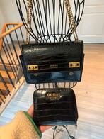 Sac à main + portefeuille Guess noirs, Enlèvement ou Envoi, Comme neuf, Noir, Sac à main