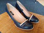 Zinda Schoenen Dames Hakken Pumps Leder Blauw Nieuw -30%, Neuf, Escarpins, Enlèvement, Zinda