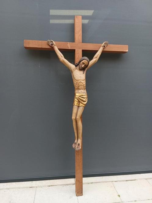 crucifix 169 cm, Collections, Religion, Utilisé, Enlèvement ou Envoi