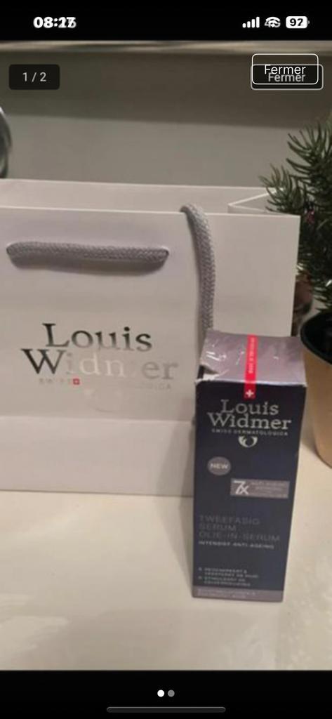 Louis Widmer Anti-âge Sérum Biphasé et son sachet cadeau, Handtassen en Accessoires, Uiterlijk | Cosmetica en Make-up, Zo goed als nieuw
