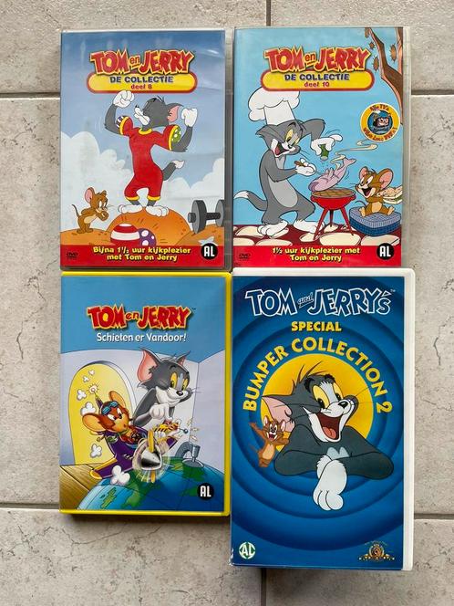VHS cassettes en dvd’s Tom en Jerry, Cd's en Dvd's, VHS | Kinderen en Jeugd, Zo goed als nieuw, Ophalen of Verzenden