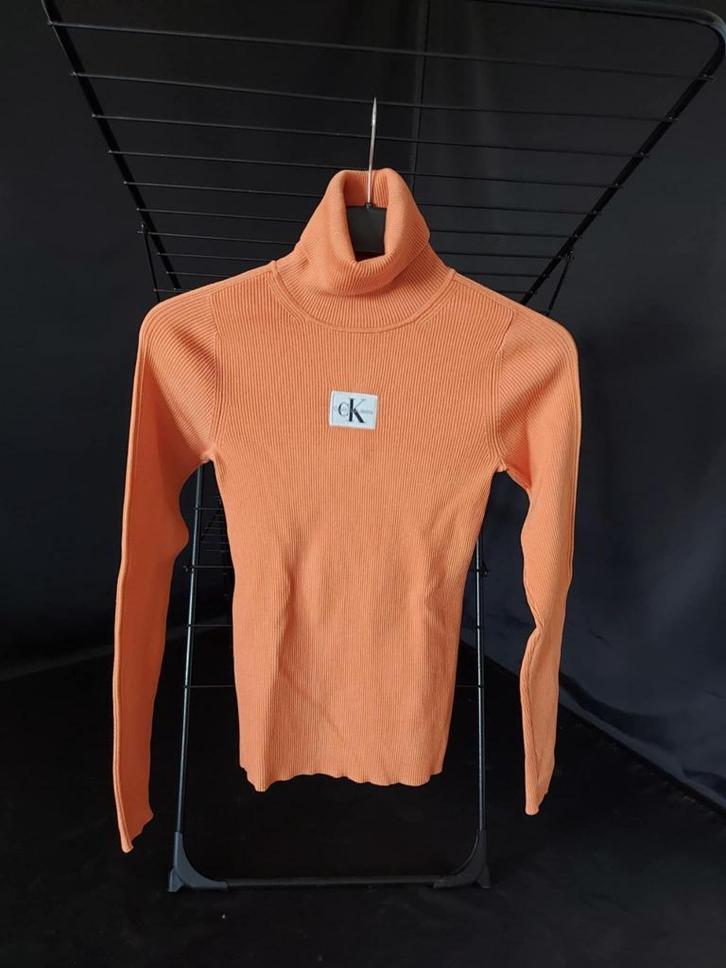 Calvin Klein Jeans - Souspull, Kleding | Dames, Truien en Vesten, Gedragen, Maat 38/40 (M), Oranje, Ophalen of Verzenden