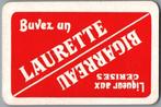 carte à jouer - LK8497 - liqueur de cerise Laurette, Collections, Comme neuf, Carte(s) à jouer, Enlèvement ou Envoi