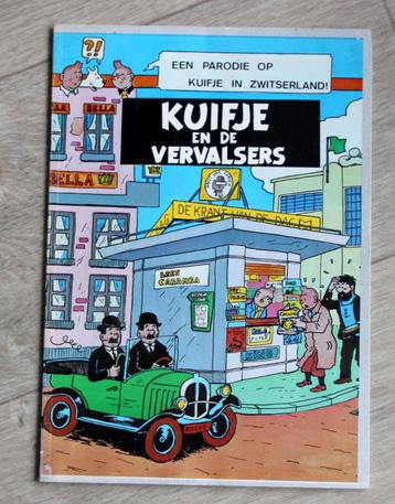 Parodie Kuifje en de vervalsers Tintin Hergé 1983