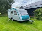 caravan in mooie en in zeer goede staat, Caravans en Kamperen, Kip, Luifel, Particulier, 2 aparte bedden