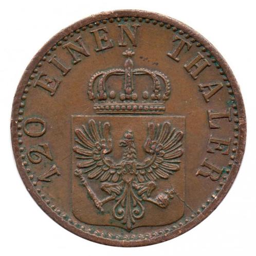 Pruisen 3 pfennig, 1872 Muntteken "C" - Frankfurt, Postzegels en Munten, Munten | Europa | Niet-Euromunten, Losse munt, Duitsland